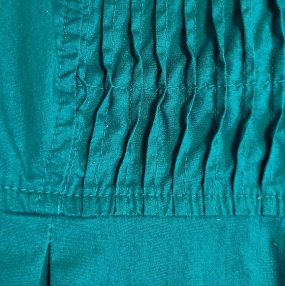 Long sleeve aqua button shirt - Picture 3 of 3